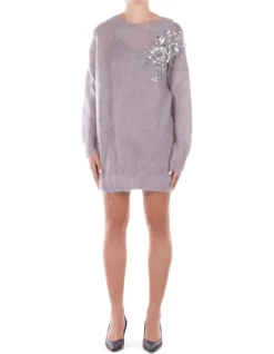 BLUGIRL BLUMARINE Abito Donna Ecs twig abito maglia mohair>Donna Abiti
