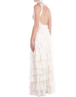 ELISABETTA FRANCHI Abito Donna Senza maniche con volant><noscript><img width=