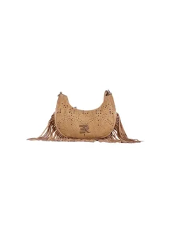 ERMANNO SCERVINO Borsa Donna Hobo terra canvas sangallo>Donna Borse A Spalla