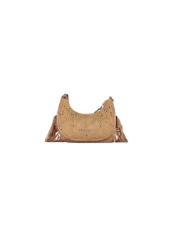 ERMANNO SCERVINO Borsa Donna Hobo terra canvas sangallo>Donna Borse A Spalla