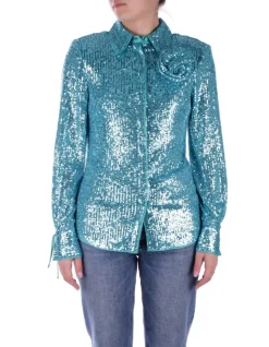 BLUGIRL BLUMARINE Camicia Donna Full paillettes>Donna Camicie