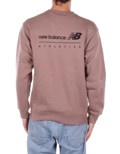 NEW BALANCE Felpa Unisex Linear graphic fleece crew><noscript><img width=