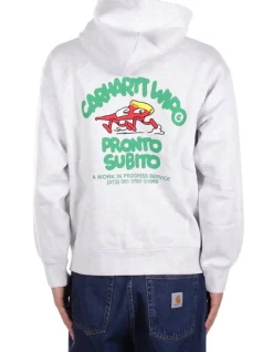 CARHARTT WIP Felpa Uomo Hooded pronto sweat jacket cot><noscript><img width=