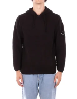 CP COMPANY Felpa Uomo Knitwear hooded in chenille co>Uomo Felpe