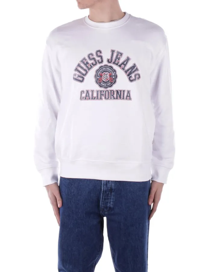GUESS Felpa Uomo Gj cn reg ls printed sweat>Uomo Felpe