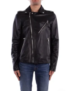 JOHN RICHMOND Giubbotto Uomo Real leather jacket alaria>Uomo Giubbotti