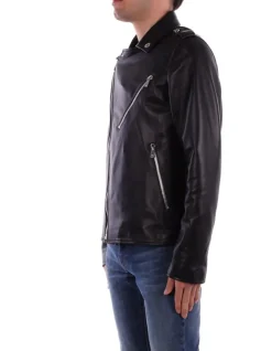 JOHN RICHMOND Giubbotto Uomo Real leather jacket alaria>Uomo Giubbotti
