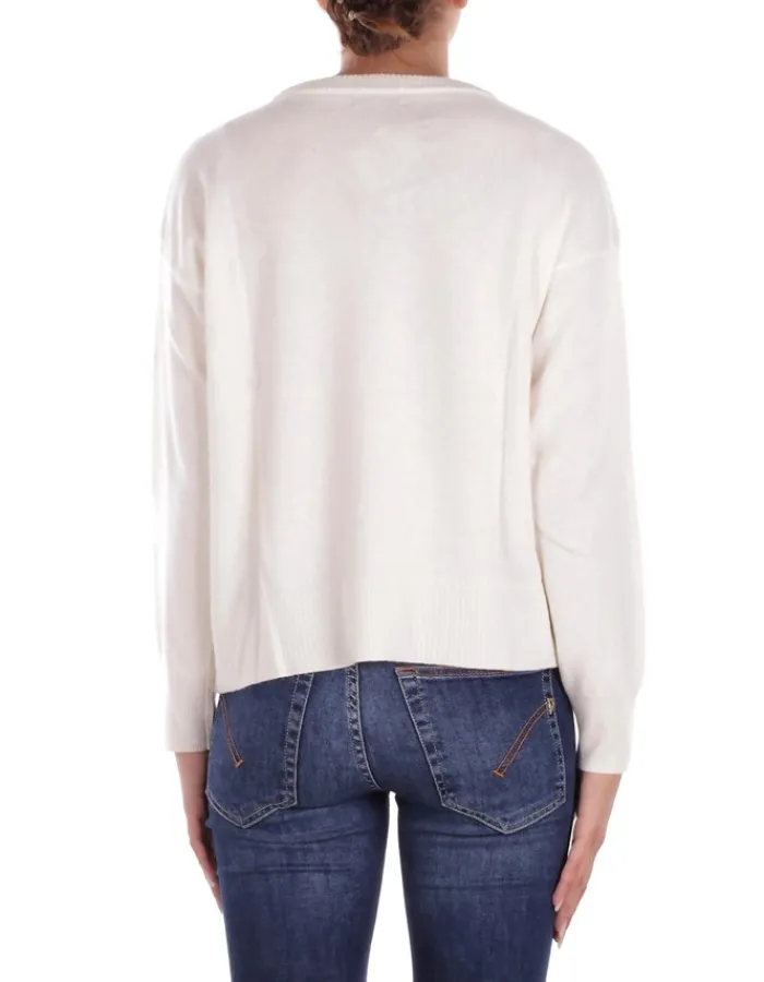 WOOLRICH Maglia Donna Comfort wool cash crewneck>Donna Maglieria