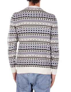 BARBOUR Maglia Uomo Easdale fair isle crew sweat><noscript><img width=