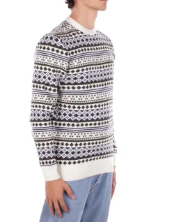 BARBOUR Maglia Uomo Easdale fair isle crew sweat><noscript><img width=