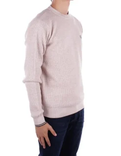 FRED PERRY Maglia Uomo Fp waffle stitch jumper><noscript><img width=