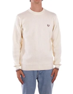 FRED PERRY Maglia Uomo Fp waffle stitch jumper>Uomo Maglieria