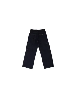 GUESS Pantalone Bambina Rigid dnm wide leg cargo pant> Pantaloni