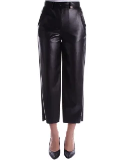 MADEMOISELLE DU MONDE Pantalone Donna Pelle cargo>Donna Pantaloni