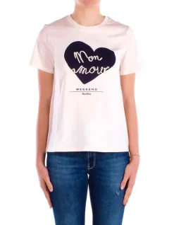 MAX MARA T-shirt Donna T-shirt jersey cotone con rica>Donna T-Shirt