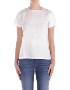 MAX MARA T-shirt Donna Tela lavata di lino>Donna T-Shirt