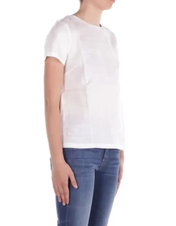 MAX MARA T-shirt Donna Tela lavata di lino><noscript><img width=