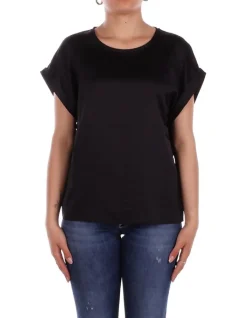 ONLY T-shirt Donna Onllieke ss satin mix top wvn>Donna T-Shirt