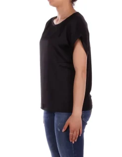 ONLY T-shirt Donna Onllieke ss satin mix top wvn>Donna T-Shirt
