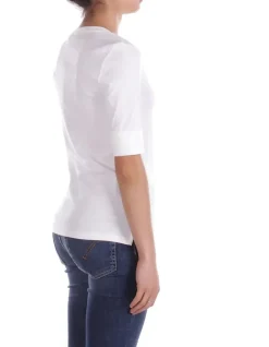 RALPH LAUREN T-shirt Donna V judy elbow sleeve knit><noscript><img width=